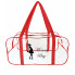 Набор 4+1 прозрачная сумка в роддом Mommy Bag (S, M, L, XL + подарок - органайзер) Красный