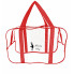Набор 4+1 прозрачная сумка в роддом Mommy Bag (S, M, L, XL + подарок - органайзер) Красный