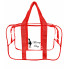 Набор 4+1 прозрачная сумка в роддом Mommy Bag (S, M, L, XL + подарок - органайзер) Красный