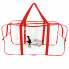 Набор 4+1 прозрачная сумка в роддом Mommy Bag (S, M, L, XL + подарок - органайзер) Красный