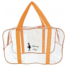 Сумка прозрачная в роддом Mommy Bag (M) Оранжевая Сумка прозрачная в роддом Mommy Bag (M) Оранжевая