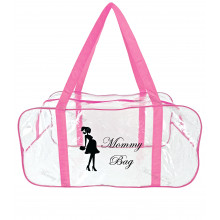 Сумка прозрачная в роддом Mommy Bag (L) Розовая Сумка прозрачная в роддом Mommy Bag (L) Розовая