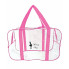 Набор 4+1 прозрачная сумка в роддом Mommy Bag (S, M, L, XL + подарок - органайзер) Розовый