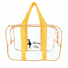 Сумка прозрачная в роддом Mommy Bag S желтая (y001) Сумка прозрачная в роддом Mommy Bag S желтая (y001)