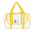 Набор 4+1 прозрачная сумка в роддом Mommy Bag (S, M, L, XL + подарок - органайзер) Желтый