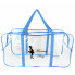 Набор 4+1 прозрачная сумка в роддом Mommy Bag S, M, L, XL + подарок - органайзер) Синий