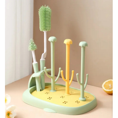 Сушилка для бутылочек Mommy Bag с ершиками Мятно-лимонная