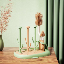 Сушилка для бутылочек Mommy Bag с ершиками Мятно-персиковая