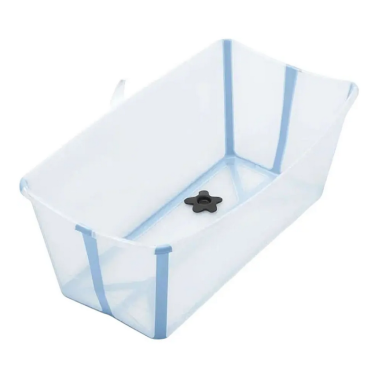 Ванночка складная Stokke Flexi Bath, прозрачная с голубым