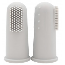 Зубная силиконовая щетка с массажем десен Mommy Bag Серая