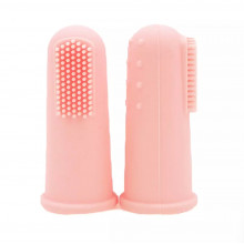 Зубная щетка силиконовая с массажем десен Mommy Bag Розова