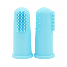 Зубная щетка силиконовая с массажем десен Mommy Bag Голубая