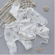 Комплект 3 ед. RoyalBaby Мордочки с боди (интерлок) р.56, 0-3 мес